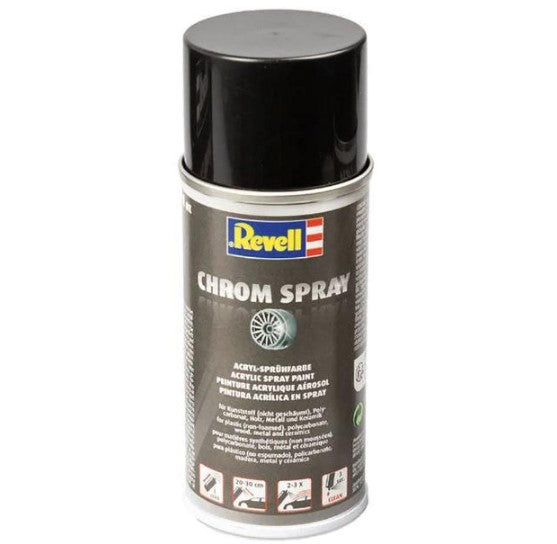 Revell 150ml Acrylic Lacquer Chrome Spray Paint #39628 NEW – HobbyNut Models